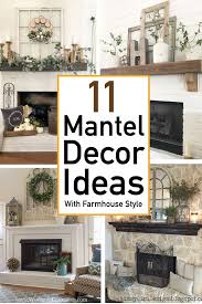 mantel decor ideas with farmhouse style