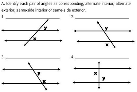 solved identify each pair of angles as