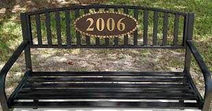 outdoor bronze bench plaque near me 2023