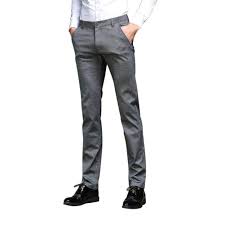 Zhuhaitf Chino Trousers For Men Designer Grey Suit Work