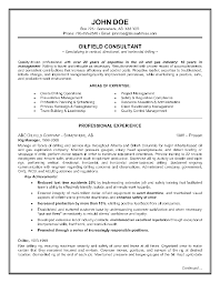oilfield consultant resume sle