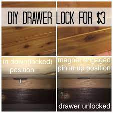 how to make a secret drawer lock for 3