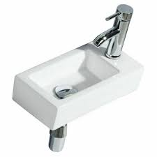 uk cloakroom hand basin rectangle sink