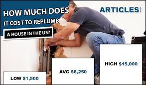 average cost to replumb a house 2019