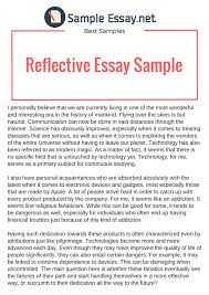 Example Of Reflective Essay Writing A Reflective Essay Eclipse
