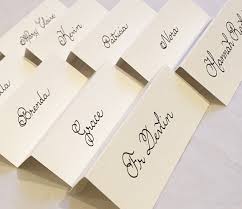 Wedding Place Cards Name Cards Handwritten In Calligraphy