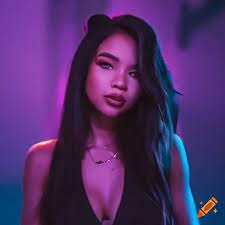 Valkyrae, a popular gaming streamer and content creator on Craiyon