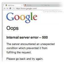 getting 500 internal server error