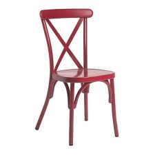 Stackable Outdoor Cafe Chairs Cross