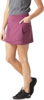 Smartwool Womens Merino Sport Lined Skirt Sangria Xl