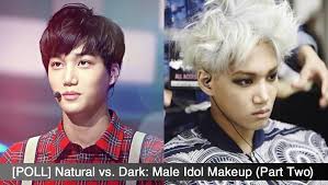 dark male idol makeup part two allkpop