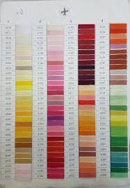 Venus Thread Colors Chart