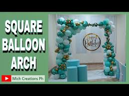 how to make square balloon arch