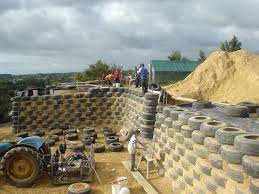 Tyre Wall For Our Earthship Yes I Am A