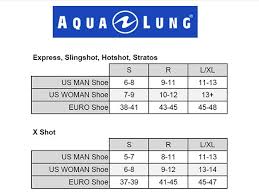 Aqualung Fins Size Chart Www Prosvsgijoes Org