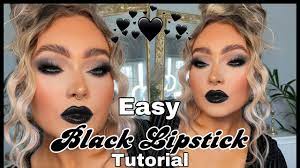 black smokey eye makeup tutorial