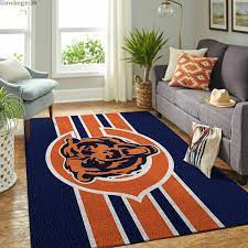 chicago bears area rugs flannel gy