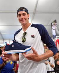 He strings his racquet with tecnifibre pro red 16 in the mains and crosses. John Isner Wearing Fila Heritage Checks Out Their Latest Special Edition Tennis Shoe Tennis Lifestyle Indian Wells Tennis Tennis Shoes