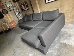 large grey corner sofa with chaise