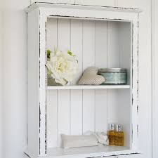 White Shabby Chic Wooden Wall Cupboard