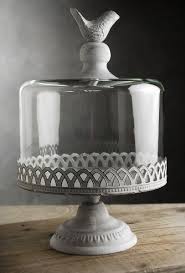 Cake Plate With Dome Glass Dome Cover