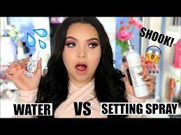 water vs makeup setting spray you