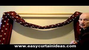 How To Make And Hang A Scarf Swag - YouTube