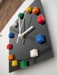 lego wall diy clock clock decor