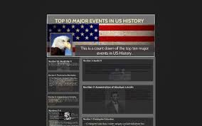 top 10 major events in us history by