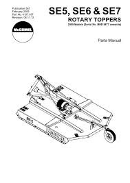 se7 rotary mowers parts manual mcconnel