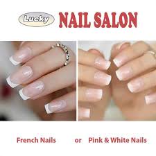 french manicure and pink white nails
