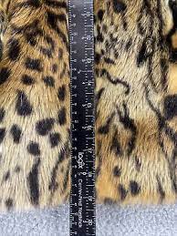 Boxy Crop Leopard Print Faux Fur Jacket
