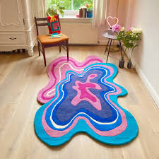 handmade love rug large tufted rug by