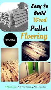 pallet flooring easy to build at no cost