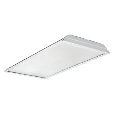 Lithonia Lighting 2 Ft X 4 Ft White Integrated Led Lay In Troffer With Prismatic Lens
