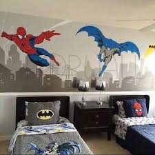 batman and spiderman super hero themed