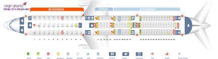 Seat Map Boeing 787 9 Dreamliner Virgin Atlantic Best Seats