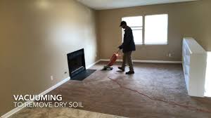 clean a room of wall to wall carpet