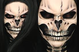 vire skull halloween makeup tutorial