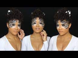zebra halloween makeup tutorial