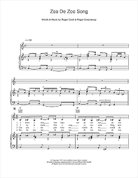 Nature, kids, animals, environment, comedy, zoo, stinger, ident. Twiggy Zoo De Zoo Zong Sheet Music Pdf Notes Chords Pop Score Piano Vocal Guitar Right Hand Melody Download Printable Sku 113703