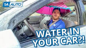 how to fix water leaks in your car when