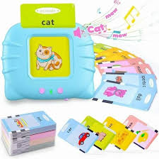 plastic talking flash card learning toy