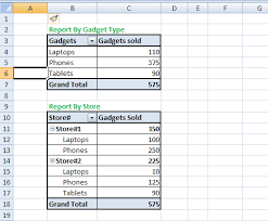 How To Create Two Pivot Tables In Single Worksheet