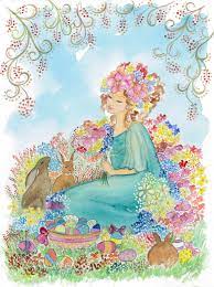 Silvia Dotti - Eostre Eostre is the German Goddess connected with all the  aspects related to the renewal of life. She is the Goddess of Spring,  rebirth and fertility. Her sacred animal