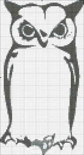 Spooky Halloween Owl Small Cross Stitch Chart Beginner Level