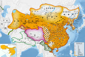 the chinese tang dynasty geography map