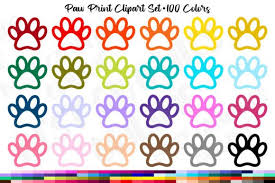 paw print clipart dog cat pet paw