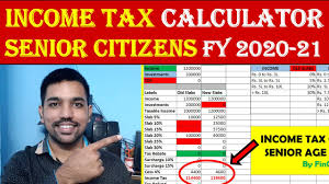 senior citizen income tax calculation