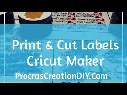 print and cut labels cricut maker